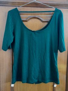 Ginger by Lifestyle - Dark Green Zipper Top 💚