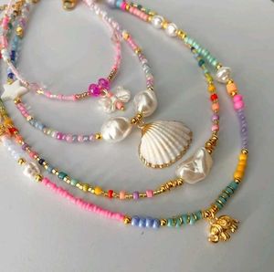 Boho Shell Necklace Set