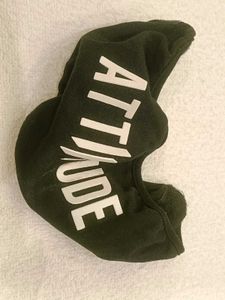 "Attitude" Graphic Cloth Face Mask – Bold Black &amp;