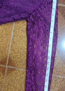 Purple Lace Formal Dress