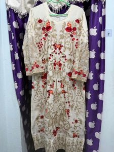 Elegant Red Pakistani kurta set