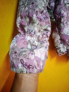 Girls Floral Print Dress with Jacket