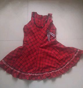 TRENDY Red and Black checks Summer Tunic
