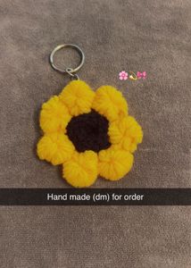 Handmade Sunflower  Keychai