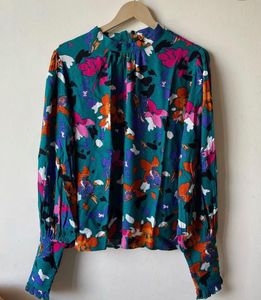 Vibrant Floral Long Sleeve Blouse
