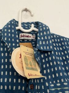 Men's Teal Printed Casual Shirt