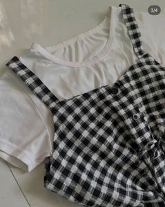 Chic Gingham Dress Set of 2