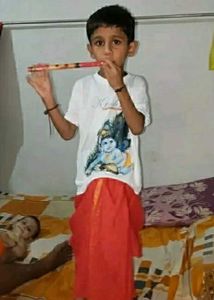 Krishna Ji Printed White T Shirt For Boys &amp; Girls