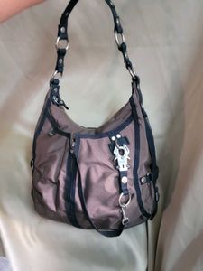 Ggl Shoulder  Brown Hobo Bag