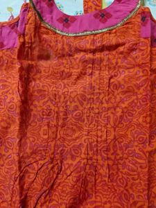Vibrant Red Ethnic Dress Y2K