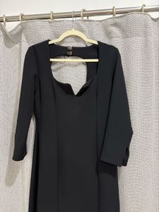 Zara square neck midi dress