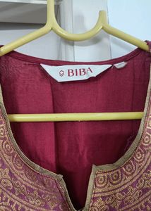 Pale Pink Dual Shade Kurta w Gold