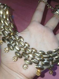 Turkish Gold Tone Statement Necklace
