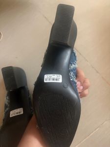 stock clearance catwalk Stylish Denim Mules