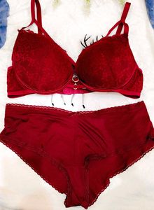 humkemoller Burgundy Bra with Strappy Detail