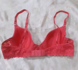 Coral Lace  Bra