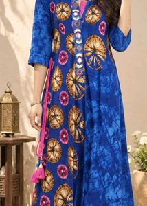 Vibrant Blue Ethnic Kurta