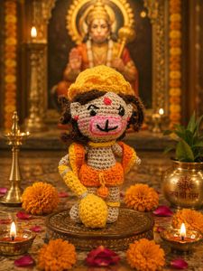 Handmade Hanuman Crochet Amigurumi