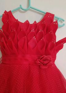Red Party dress 👗 Rakhi special