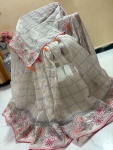 Elegant Embroidered Saree