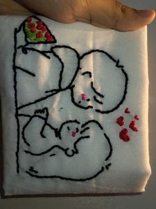 hand embroidery..every stitch did with pure soul