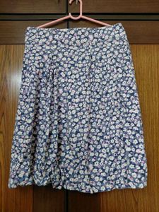 Imported Floral Print Mini Skirt