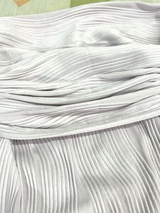 Strapless Textured Midi Dress