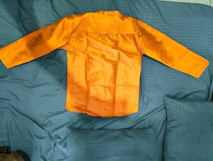 Men's Orange Kurta used once,and a shirt