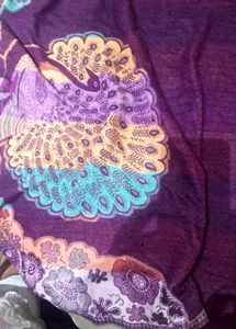 Elegant Peacock Print Dupatta