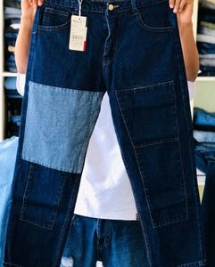 Patchwork Denim Jeans