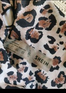 Shein  One-Shoulder Leopard Print Bikini To