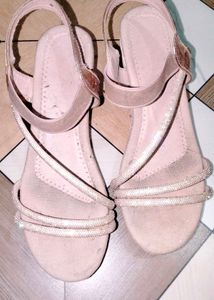Sparkly Strap Wedge Sandals