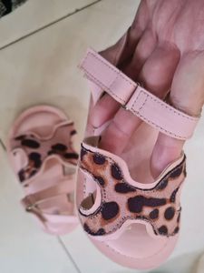 Animal Print Strappy Flats