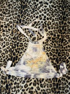 Y2k butterfly sequin top