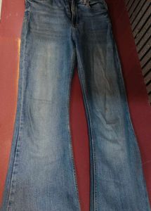 Flared Denim Jeans