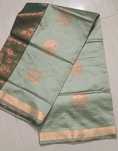 Elegant Ethnic Benarasi Silk Saree Green 💚