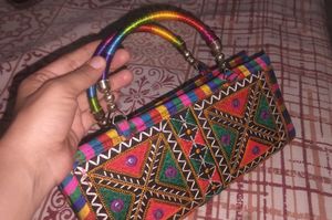 Boho Embroidered Sling Bag and one hand ba