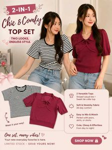 2-IN-1 Chic & Comfy Top Set