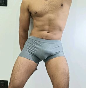 Men's GREY Boxer Trunks