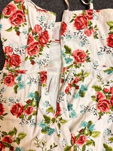 Vintage Floral Print Dress