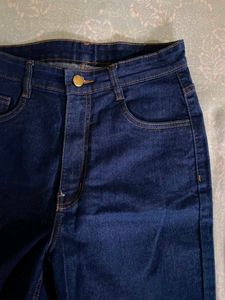 wide Dark Denim Jeans