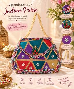 Boho Beaded bridal Clutch ✨ with freebiee 💞