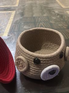 multipurpose jute storage Cute Rope Animal Figurin