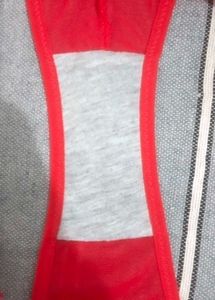 Red Lace Thong Panty