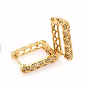 Anti Tarnish Gold Tone Triangle Earrings