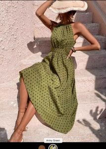 Polka Dot Maxi Dress