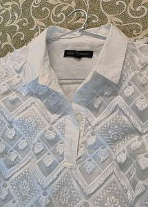 Banana Republic White Lace Dress