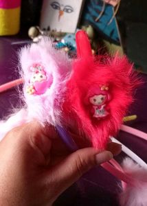 Fluffy hairband for girls