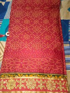 Traditional Bandhani Cotton Saree