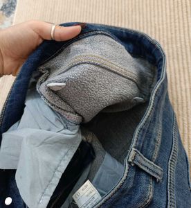 Warm Fleece Lined Wide Leg Jeans